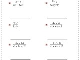 Rational Expressions Worksheets Math Monks
