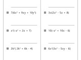 Multiplying Polynomials Worksheets Math Monks