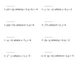 6th Grade Algebraic Expressions Worksheets Math Monks