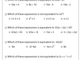 7th Grade Algebraic Expressions Worksheets Math Monks