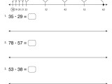 Number Line Subtraction Worksheets Math Monks