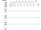 Number Line Subtraction Worksheets Math Monks