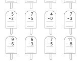 1st Grade Subtraction Worksheets Math Monks