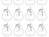 First Grade Subtraction Worksheets Jenny Printable