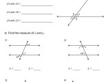Parallel Lines And Transversals Worksheets Math Monks