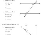 Parallel Lines And Transversals Worksheets Math Monks