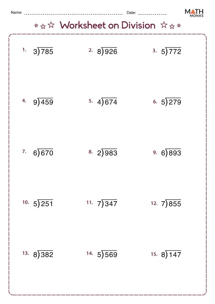 Division Worksheets Grade 4 - Premium Sunset Illustration Gallery - Ultra HD