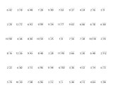 Timed Division Worksheets