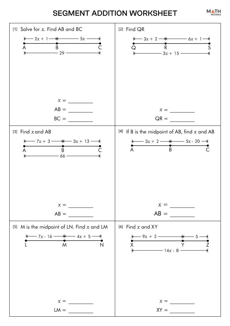 Angle Addition Postulate Worksheets Math Monks - Mountain Background Collection - High Resolution Quality