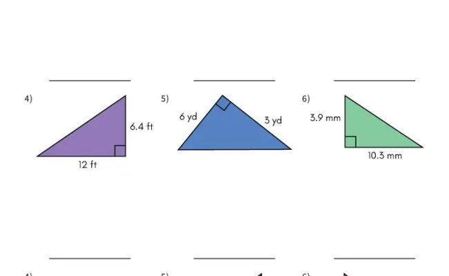 Pythagorean Theorem Worksheets - Math Monks
