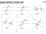 Angles In Parallel Lines Worksheets Math Monks