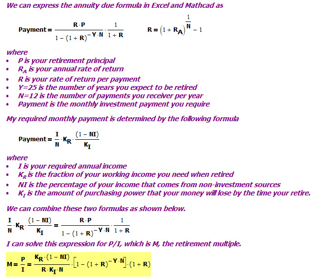 Trs Formula Retirement Savings Rules of Thumb | Math Encounters Blog