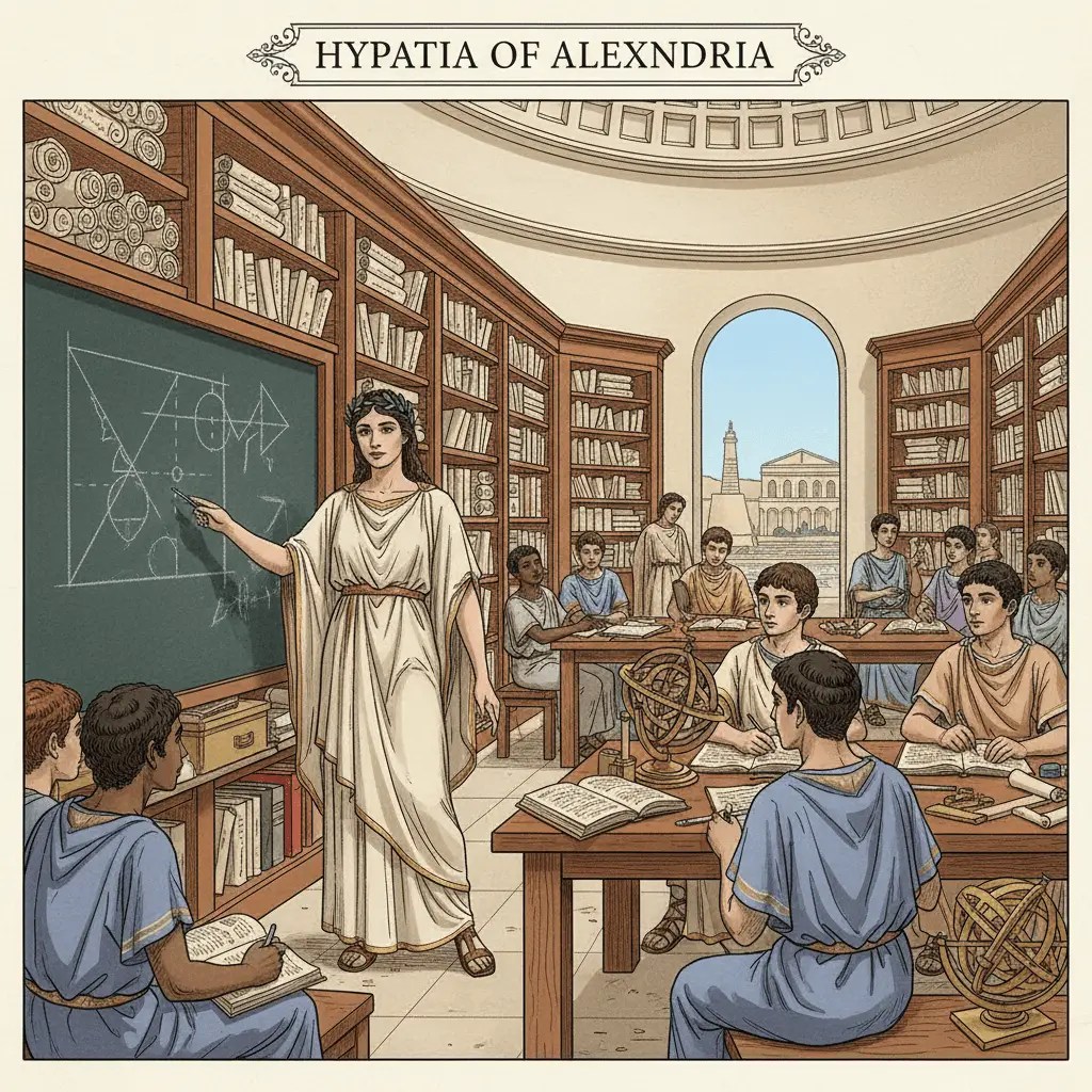 From Shadows to Spotlight: How Hypatia Overcame Gender Barriers in Ancient Mathematics
