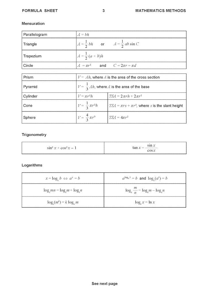 2024 wace maths methods atar exam (section 1 and section 2) with full