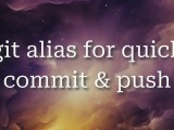 Til 098 Git Alias For Quick Commit Push Mathspp