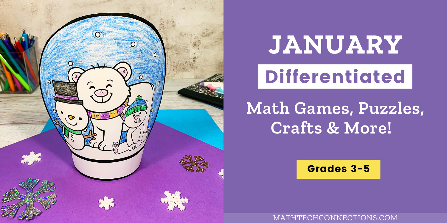 Each worksheet has solutions provided, and is individually created for you and not saved on the server. 8 Differentiated Math Activities To Ring In The New Year