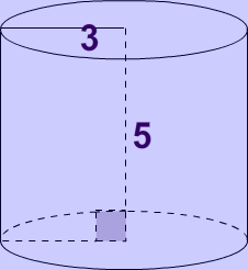 cylinder area volume formula solid radius examples geometry height problems shape math practice mathwarehouse shown below