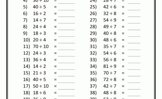 how to do division 1st and 2nd grade math otosection