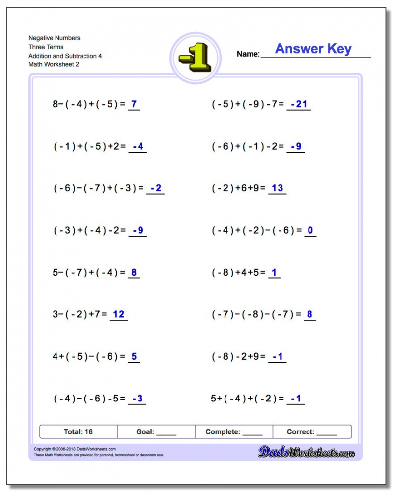 printable math worksheets for 7th grade adding and