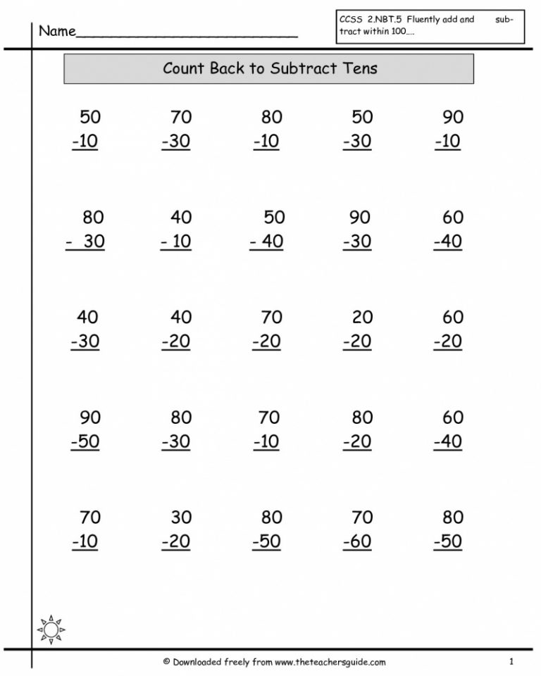 Addition within 50 worksheet