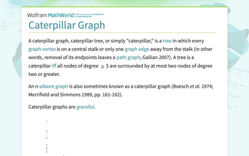 Caterpillar Graph From Wolfram Mathworld - Ultra HD High Resolution Colorful Photos | Free Download