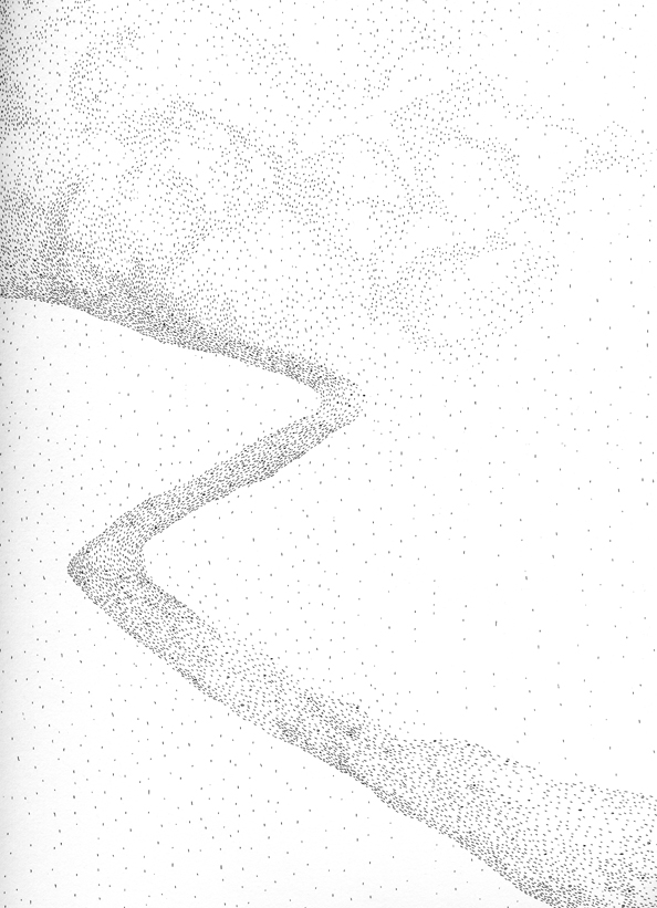 bplp 06, pointe tubulaire sur papier, carnet 21 x 15 cm.