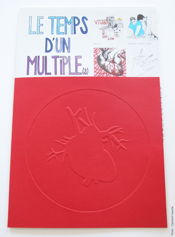 Le Temps d'un Multiple(s), 30 exemplaires numérotés, signés et accompagnés d'un gaufrage sur papier Canson 300 g/m2, 20 x 20 cm, 2013