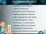 Machine Learning Based Capstone Topics