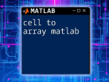 Cell Arrays In Matlab A Quick Guide To Mastery