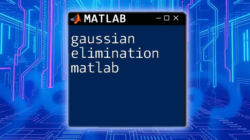 Gistlib Gaussian Elimination Solution Method In Matlab - Download Stunning Abstract Picture | Desktop