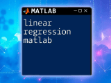 Linear Regression In Matlab A Quick Guide