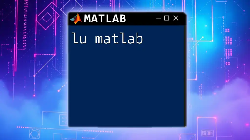 Lu Factorization In Matlab A Quick Guide - Full HD Nature Images for Desktop