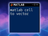 Matlab Create Vector A Quick Guide To Efficient Vectors