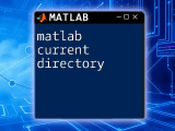 Navigating The Matlab Current Directory A Quick Guide
