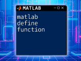 Mastering Matlab User Defined Function A Quick Guide