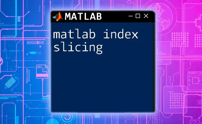Mastering Matlab Indexing: A Quick Guide