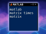 Mastering Matlab Matrix Indexing A Quick Guide