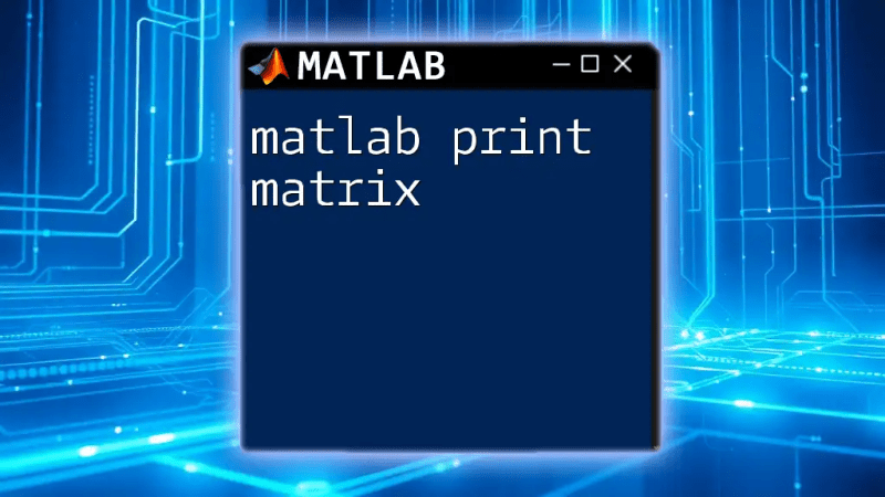 Mastering Matlab Print Matrix A Quick Guide - Download Creative Colorful Image | Retina