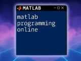 Master Matlab Programming Online Quick Tips For Success