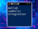 Mastering Matlab Numerical Integration A Quick Guide