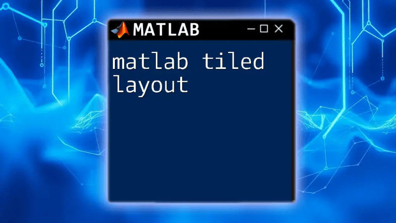 Mastering Tiledlayout In Matlab A Quick Guide - Premium Sunset Art - 4K