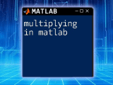 How To Multiply Matrices In Matlab A Quick Guide