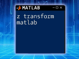 Z Transform In Matlab A Quick Guide