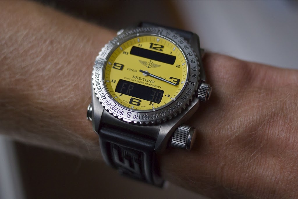 breitling emergency yellow face