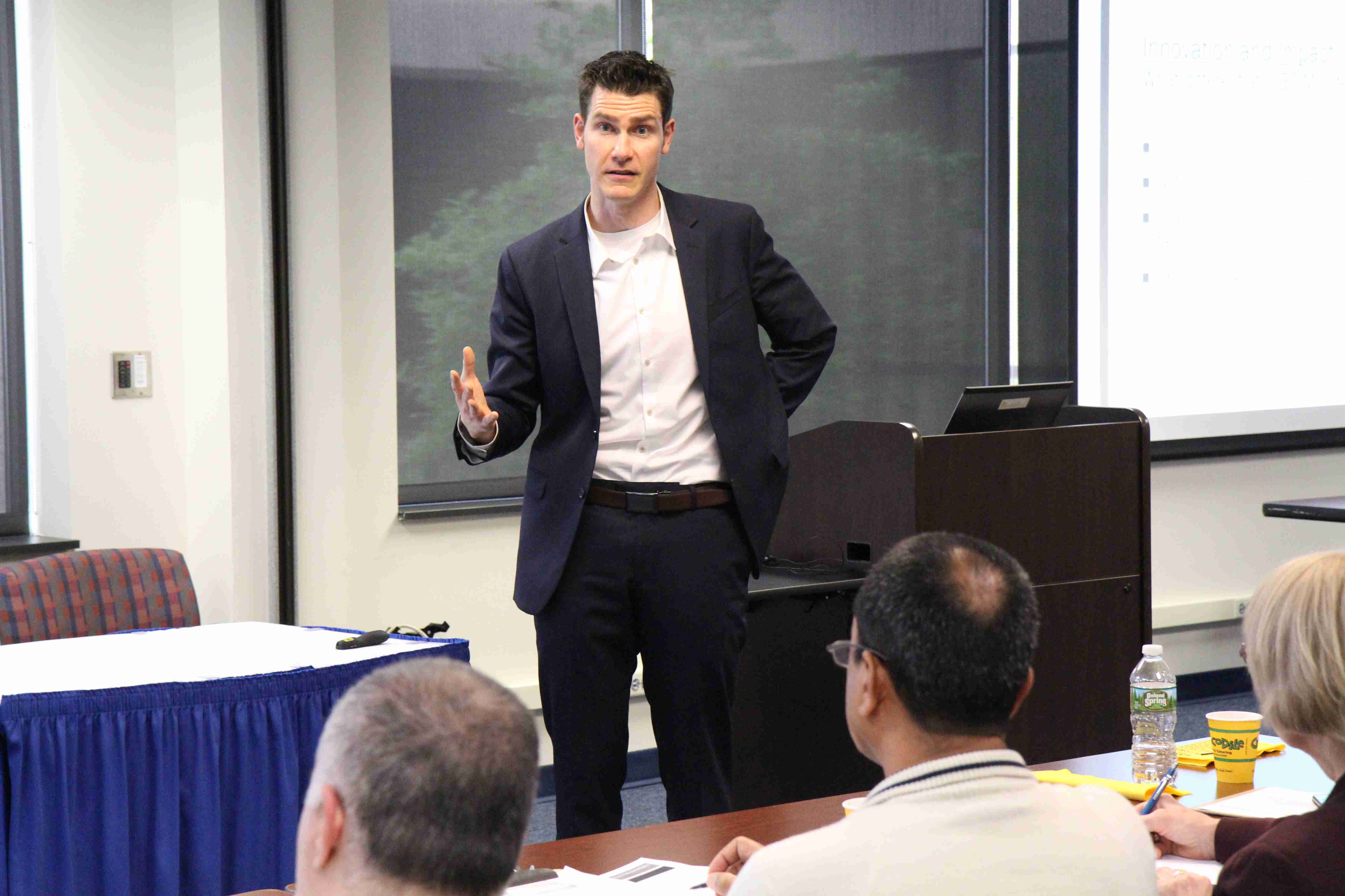 Matt speaking at Penn State