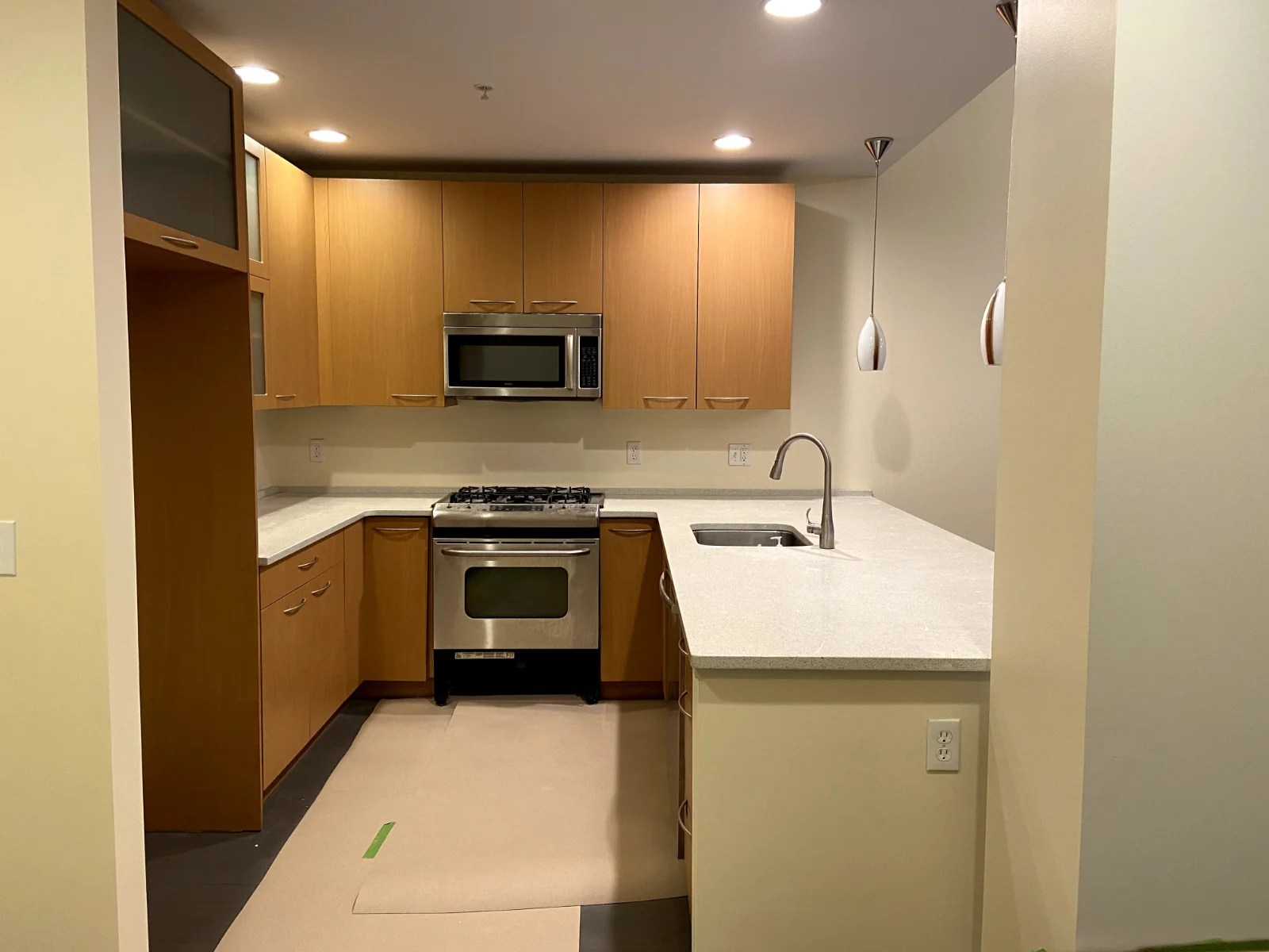 Before oak kitchen cabinets in Dorchester MA