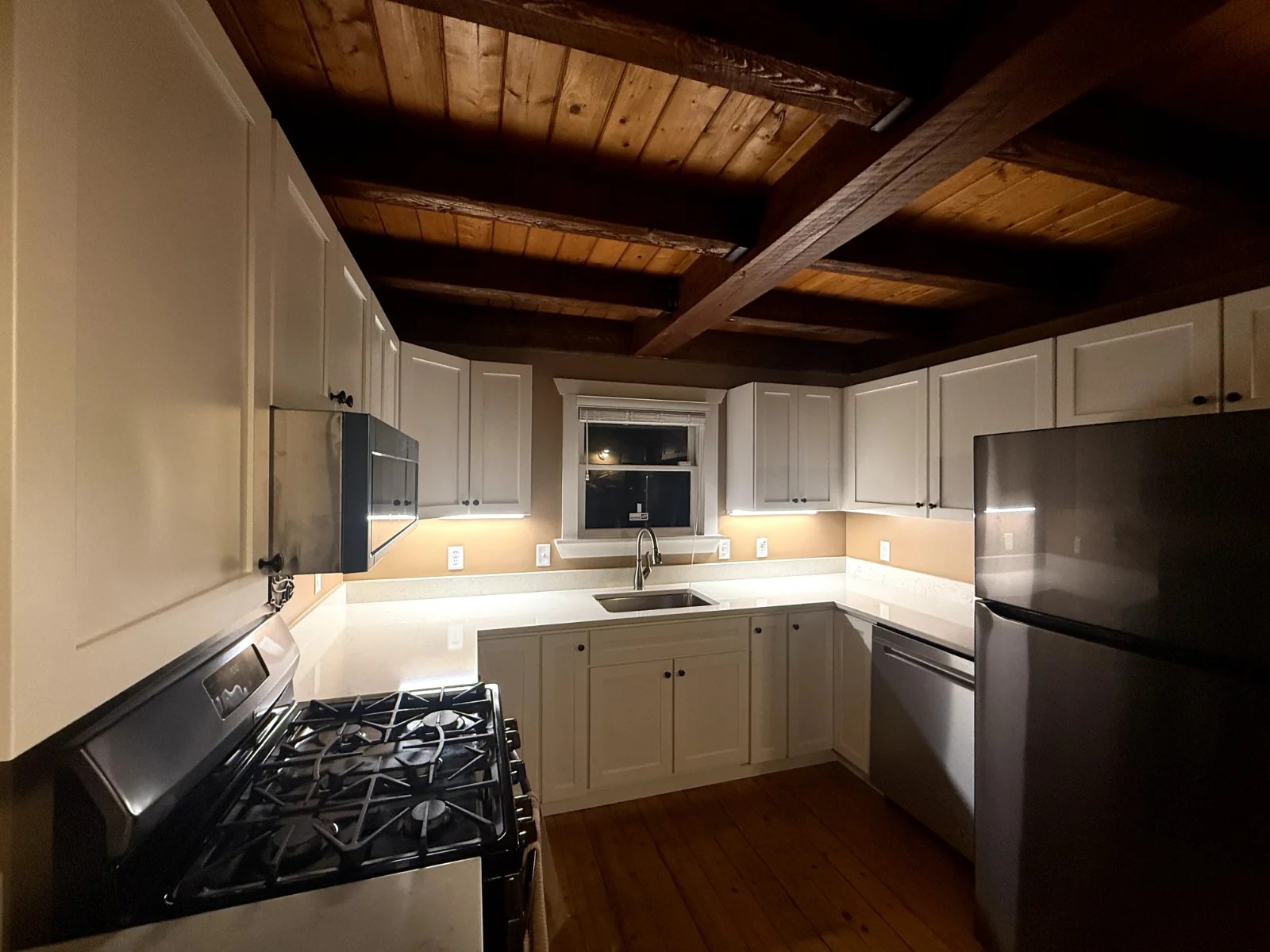 After white kitchen cabinet refacing in Hampton NH