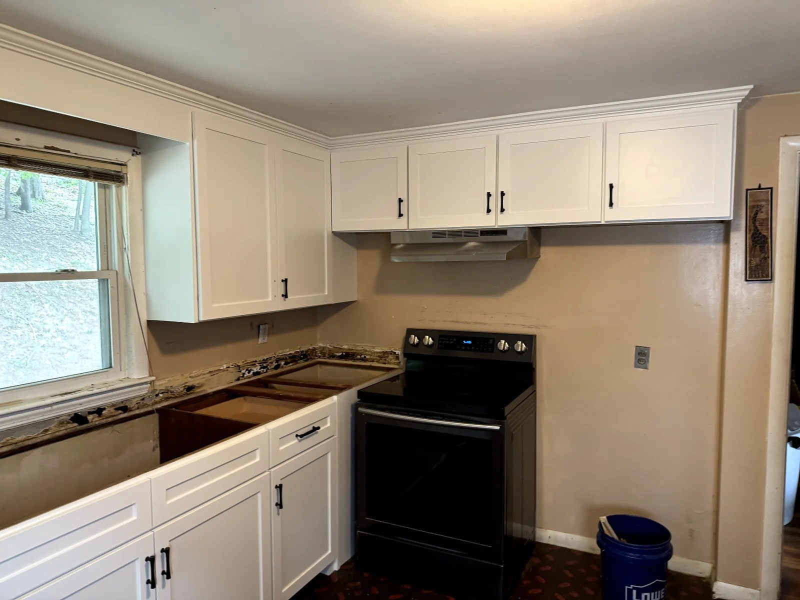 After white shaker kitchen cabinets in Revere MA