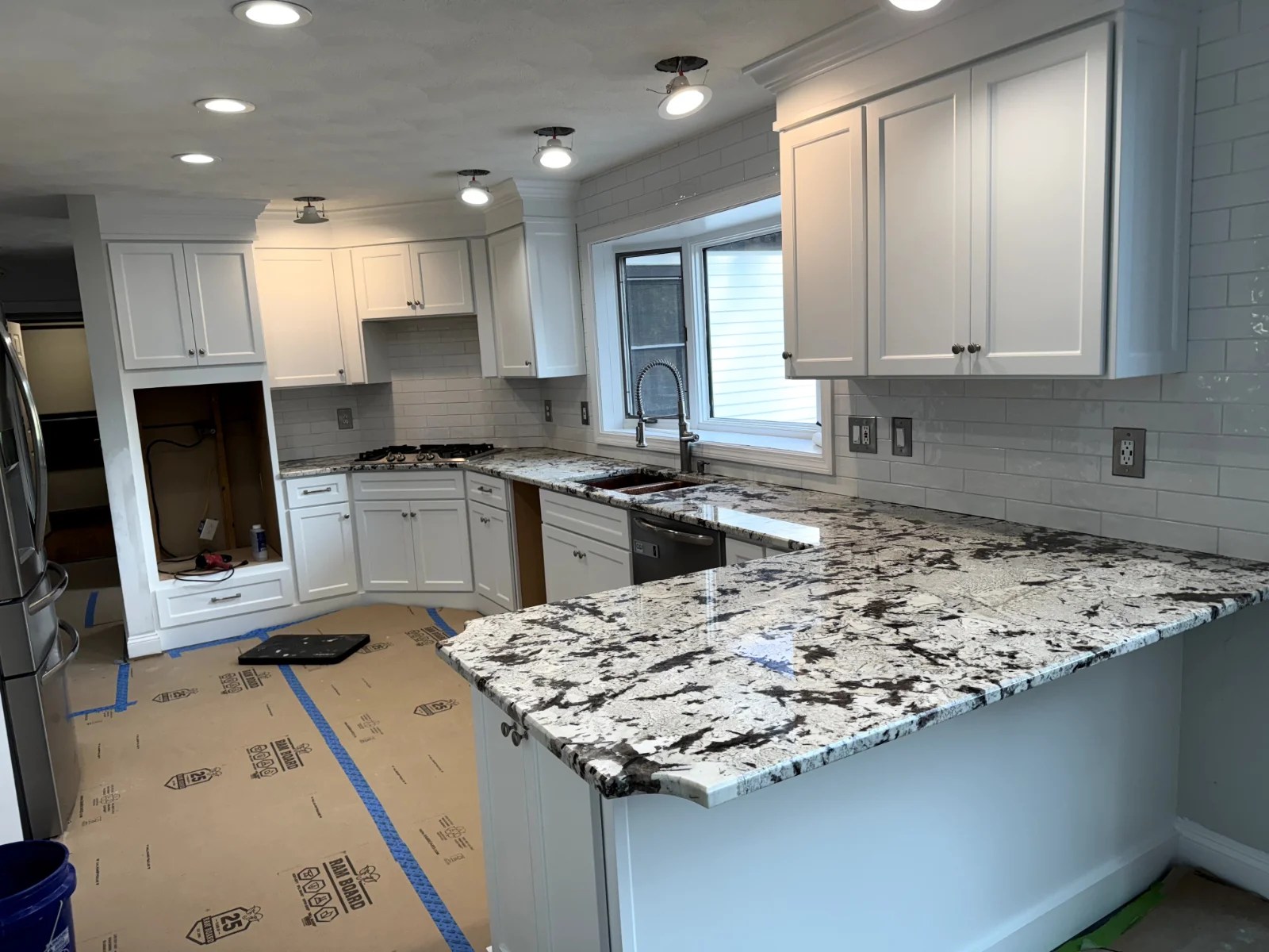 Completed kitchen remodel in Windham NH