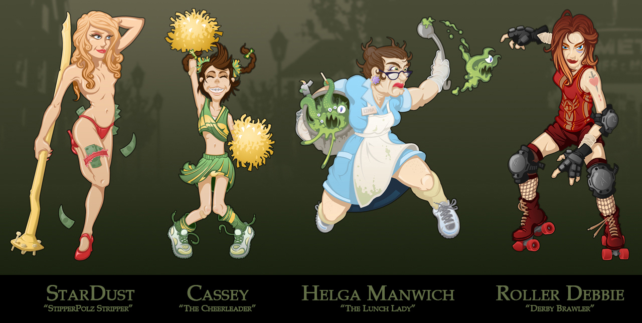 Characters for an indie game concept.